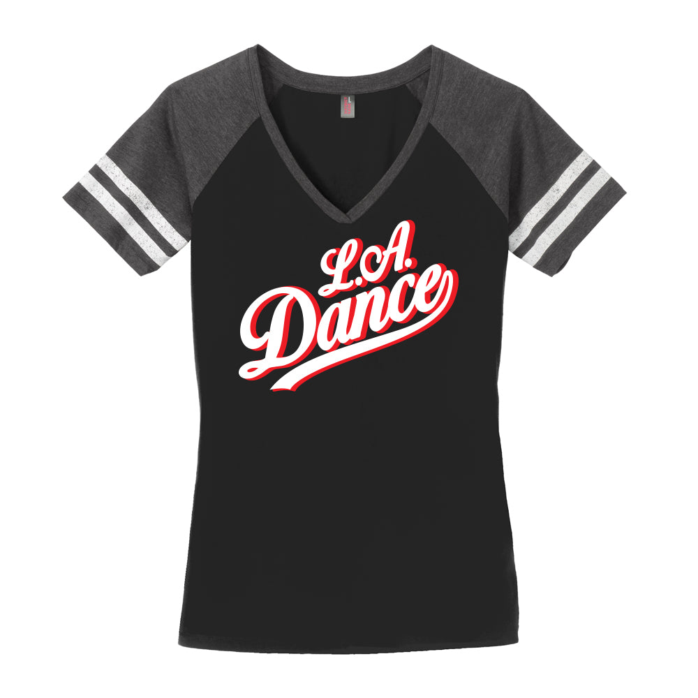 Retro LA Dance V-Neck Game Day Tee