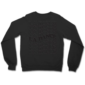 LA Dance Red and Black Puff Print Crewneck Sweatshirt (double-sided)