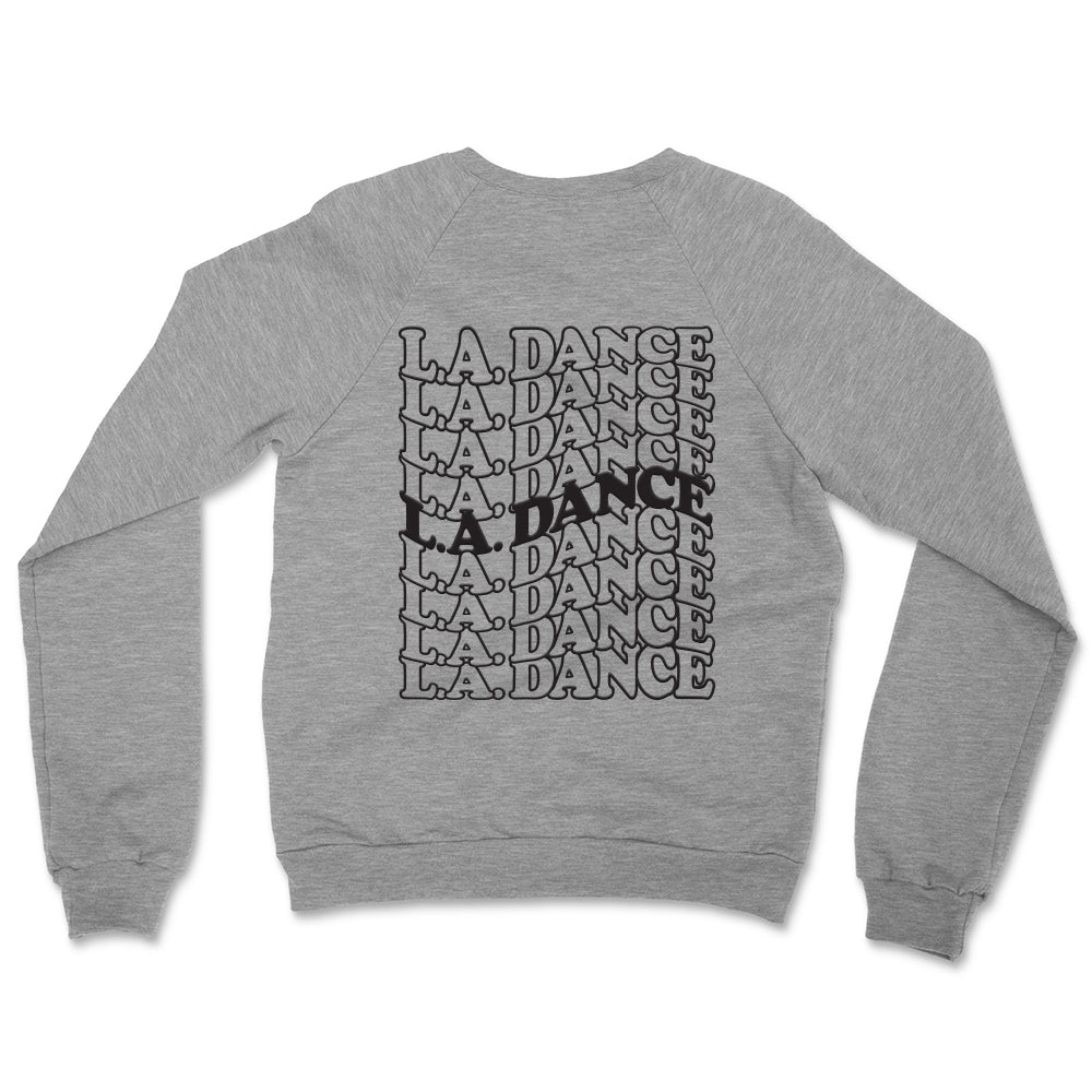 LA Dance Red and Black Puff Print Crewneck Sweatshirt (double-sided)