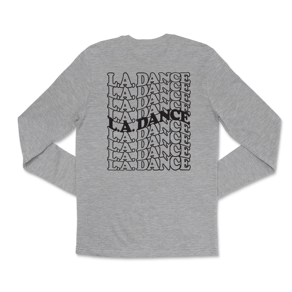 LA Dance Puff Print Long Sleeve Tee (double-sided)