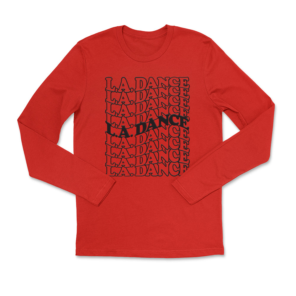 LA Dance Puff Print Long Sleeve Tee (Front Only)
