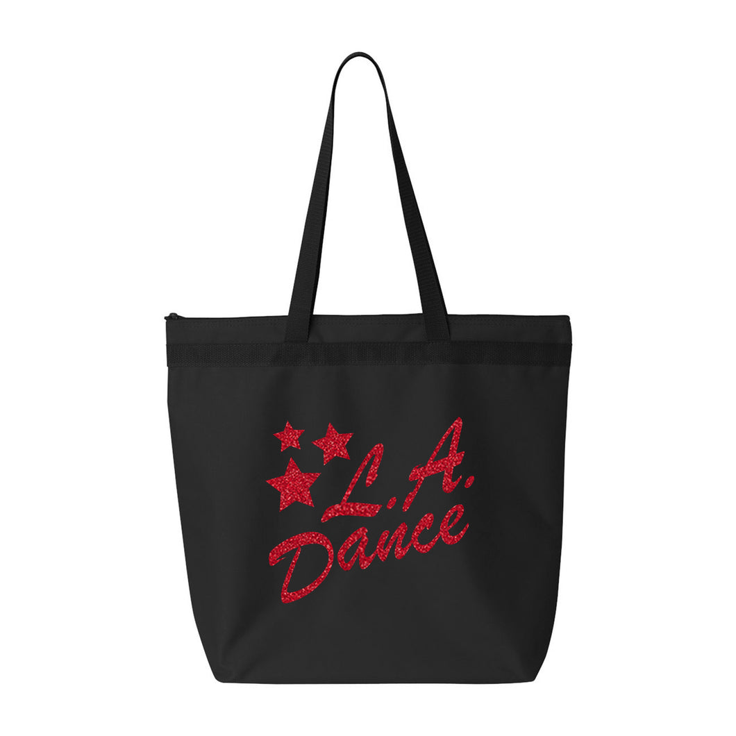 LA Dance Arizona dance gear. Large Zip bag that can be customize to show your support of your favorite dance studio.