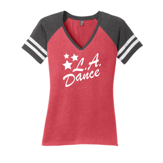 LA Dance V Neck Competition Tee