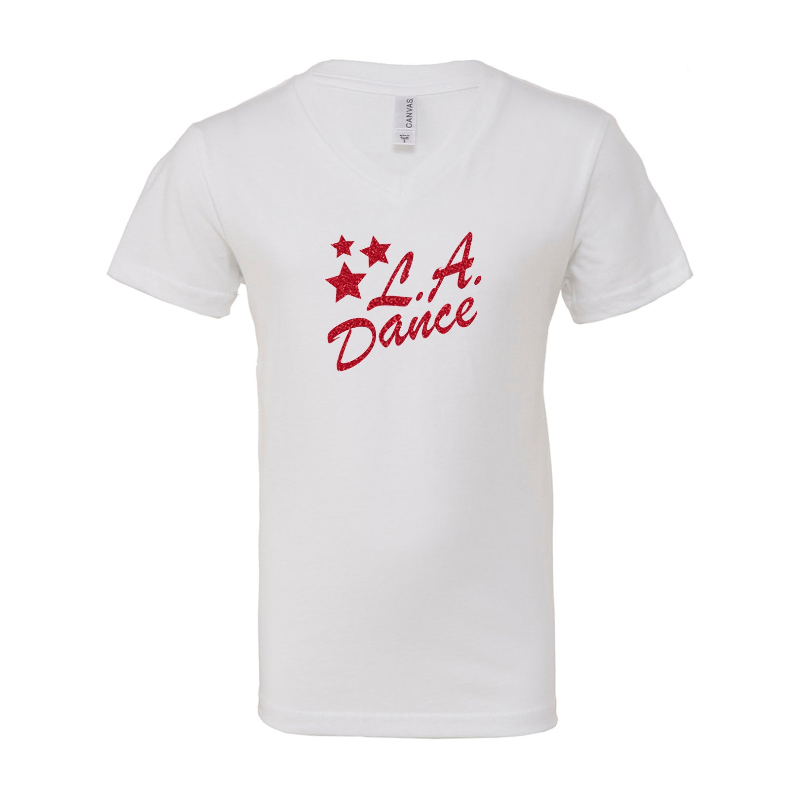 LA Dance unisex v neck tee