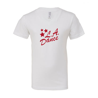 LA Dance unisex v neck tee