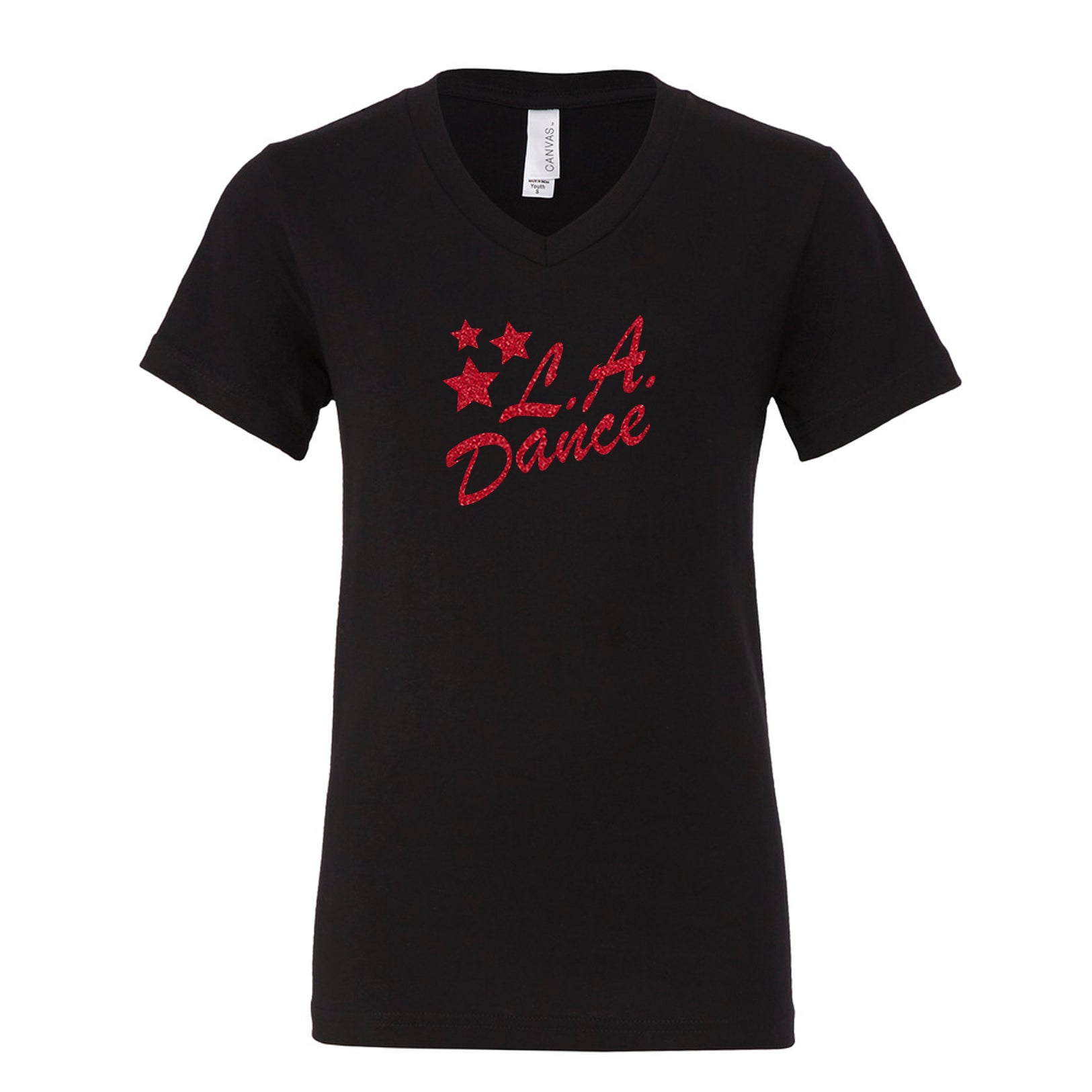 LA Dance unisex v neck tee