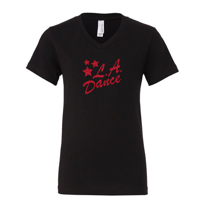 LA Dance unisex v neck tee