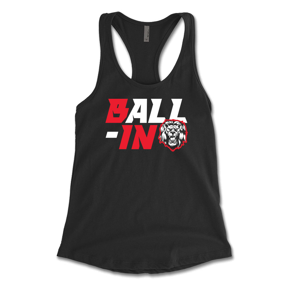 Lions Ball-IN Women's Racerback Tank