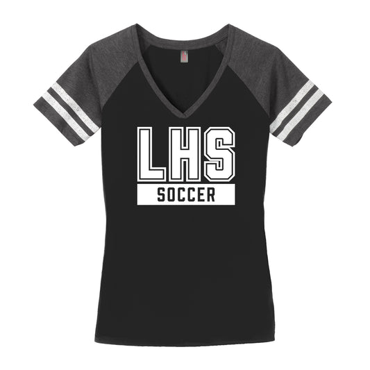 LHS Soccer Women's Game Day V-Neck Tee