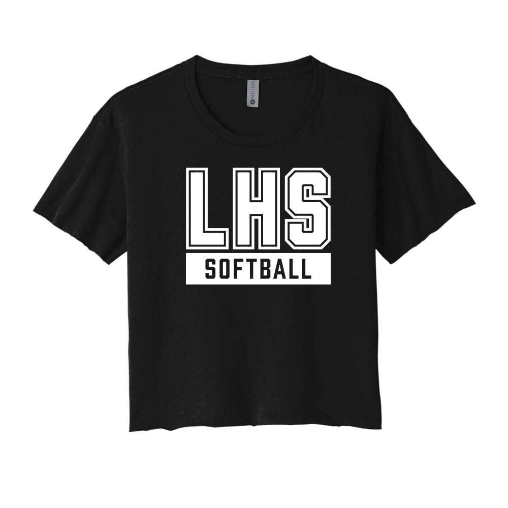 LHS Softball Cropped Tee