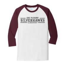 Load image into Gallery viewer, Youth Maroon and White Core Blend 3/4-Sleeve Raglan Tee (7 different design options)