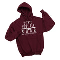 Maroon Adult Pullover Hooded Sweatshirt (7 different design options)