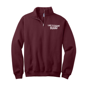 Adult Maroon NuBlend® 1/4-Zip Cadet Collar Sweatshirt (7 different design options)