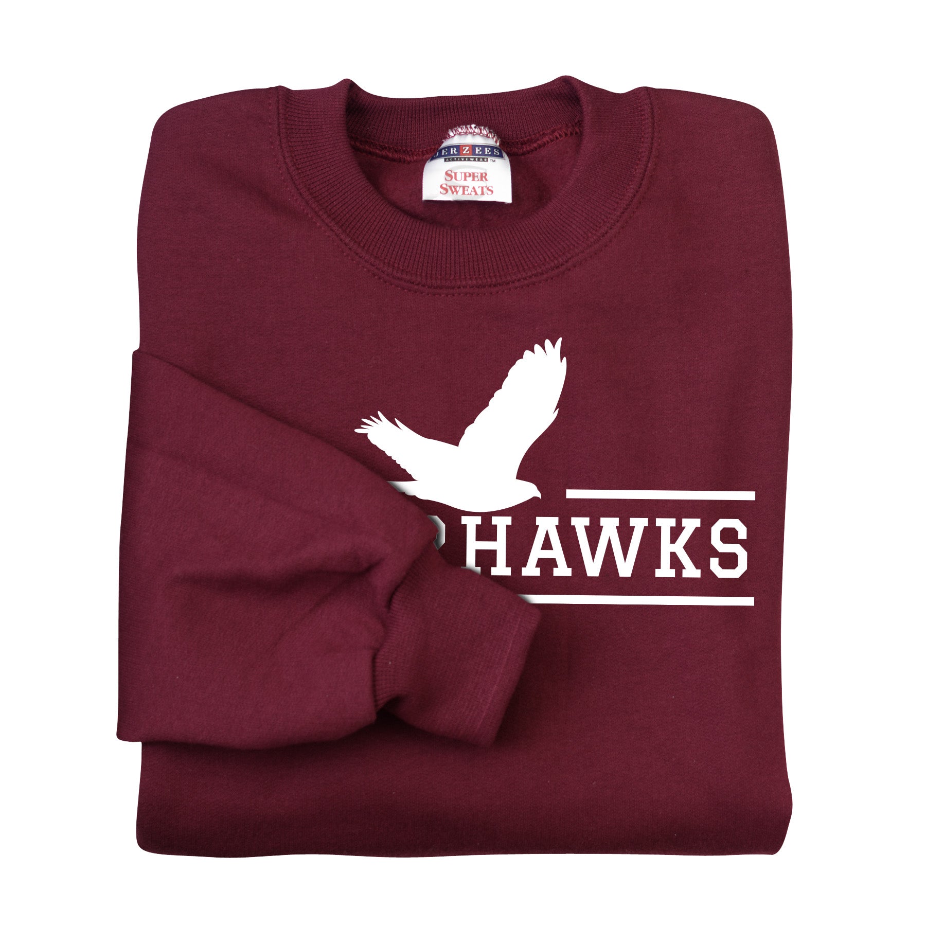 Adult Maroon NuBlend® Crewneck Sweatshirt (7 different design options)