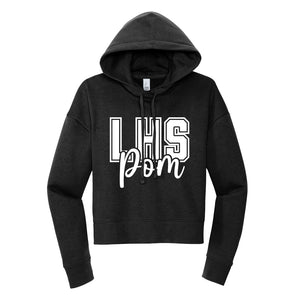 LHS Pom Cropped Hoodie