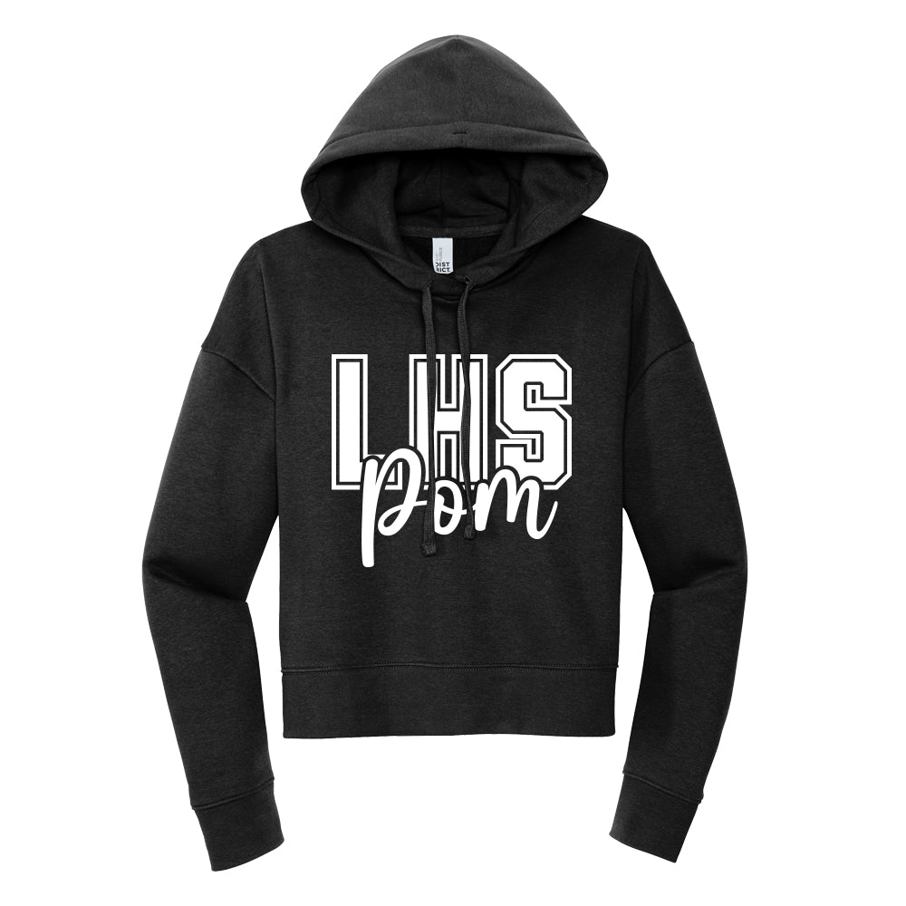 LHS Pom Cropped Hoodie