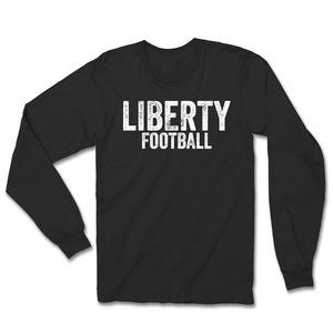 Liberty Football Distressed Unisex Long Sleeve Tee