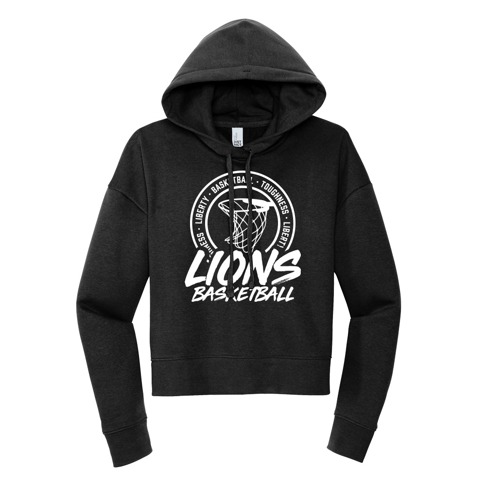 Lions Hoop Basketball Cropped Hoodie