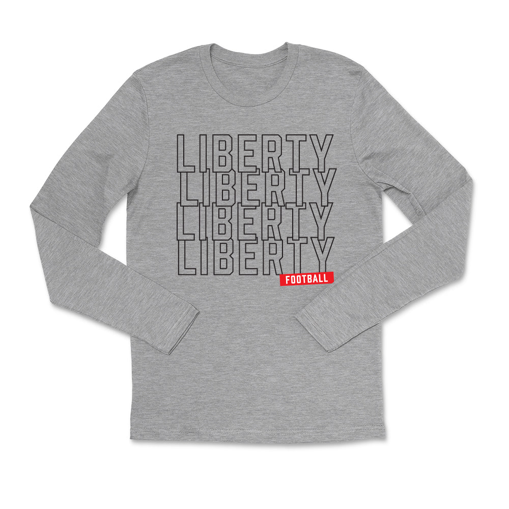 Liberty Repeat Football Long Sleeve Tee