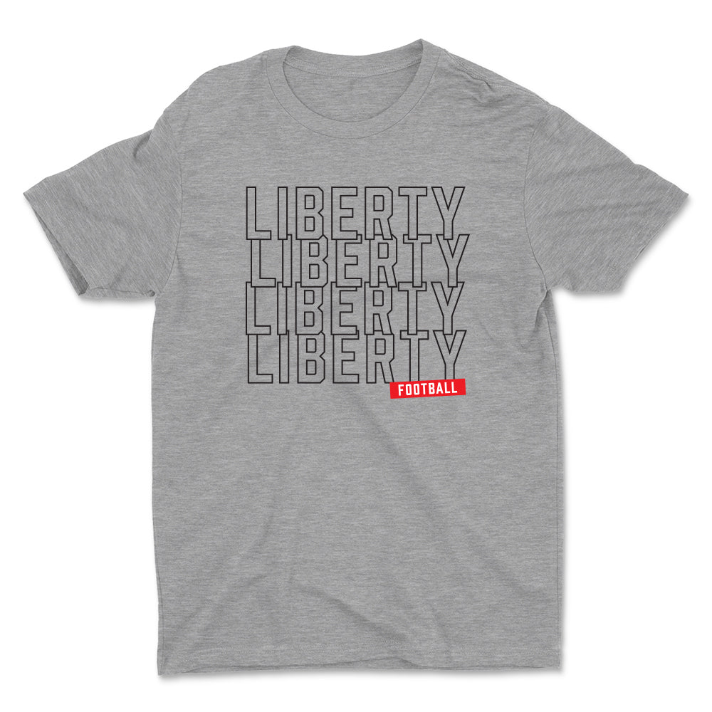 Liberty Repeat Football Unisex Crewneck Tee