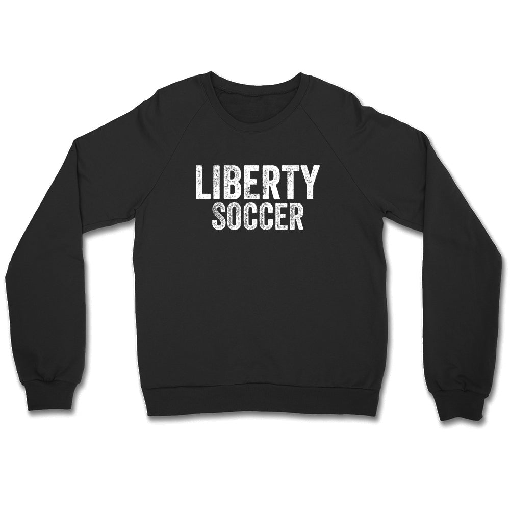 Distressed Liberty Soccer Crewneck Sweatshirt