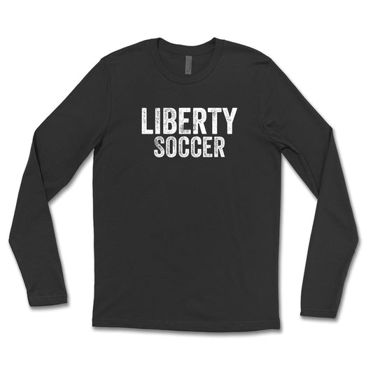 Distressed Liberty Soccer Unisex Long Sleeve Tee