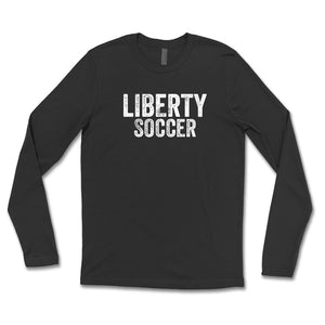 Distressed Liberty Soccer Unisex Long Sleeve Tee