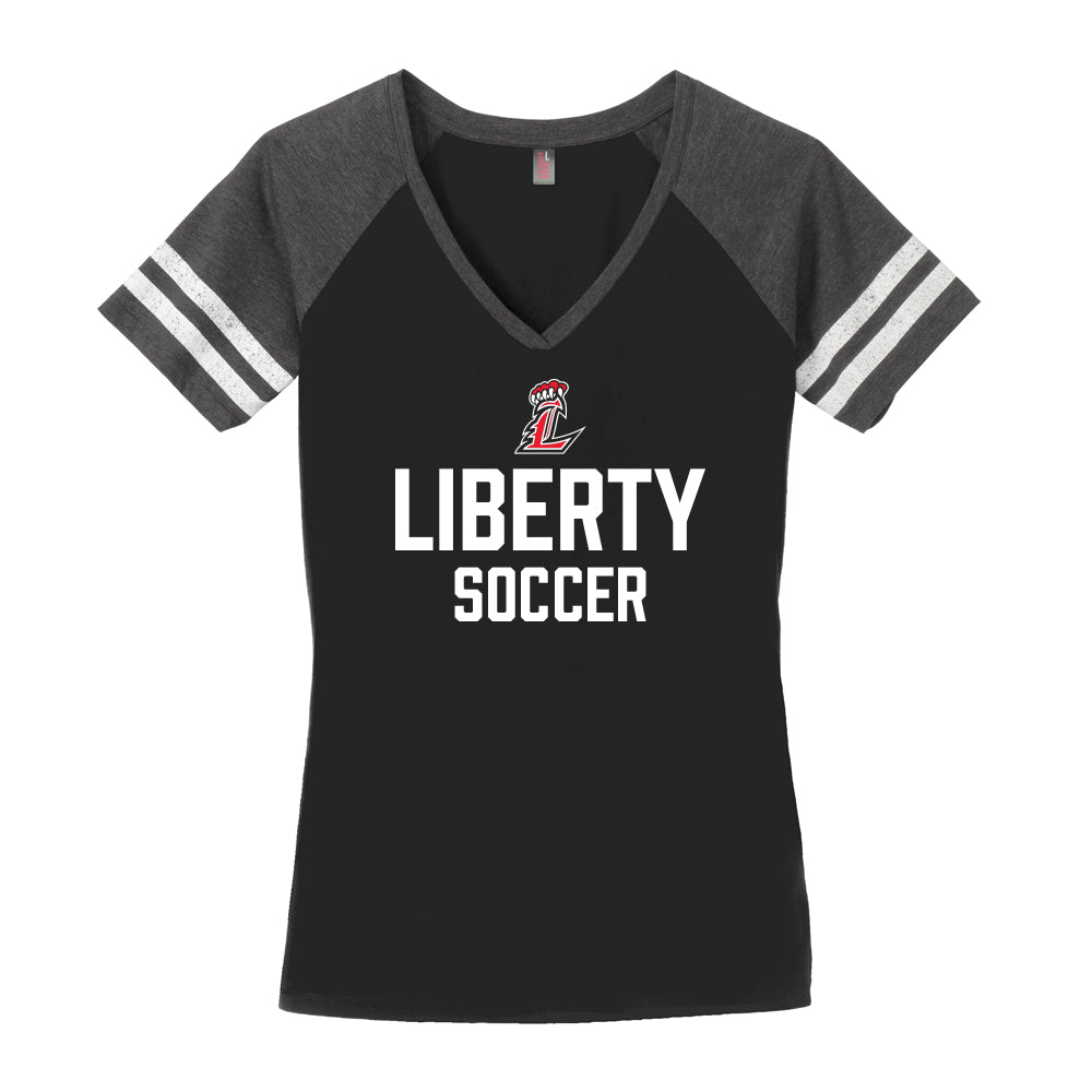 Liberty Soccer Women's Game Day V-Neck Tee