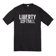 Load image into Gallery viewer, Liberty Softball Distressed Unisex Dri Fit Tee