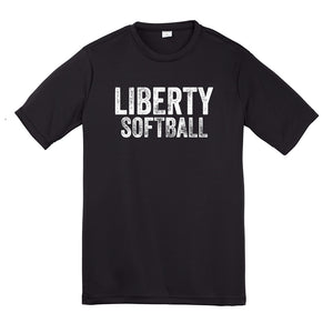 Liberty Softball Distressed Unisex Dri Fit Tee