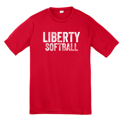 Liberty Softball Distressed Unisex Dri Fit Tee