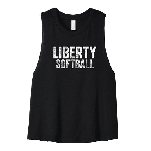 Liberty Softball Distressed Racerback Tank