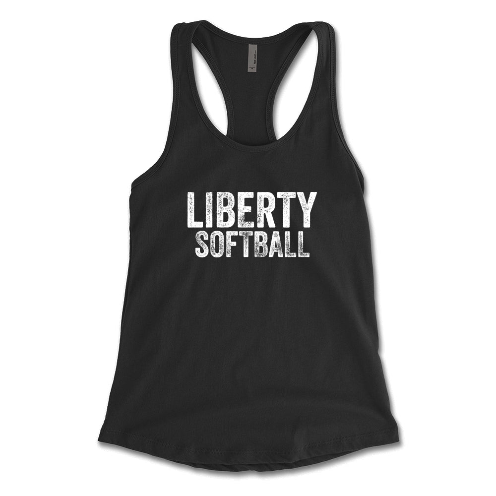 Liberty Softball Distressed Racerback Tank