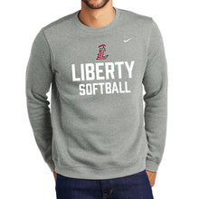 Load image into Gallery viewer, Liberty Softball Nike Crewneck Sweatshirt