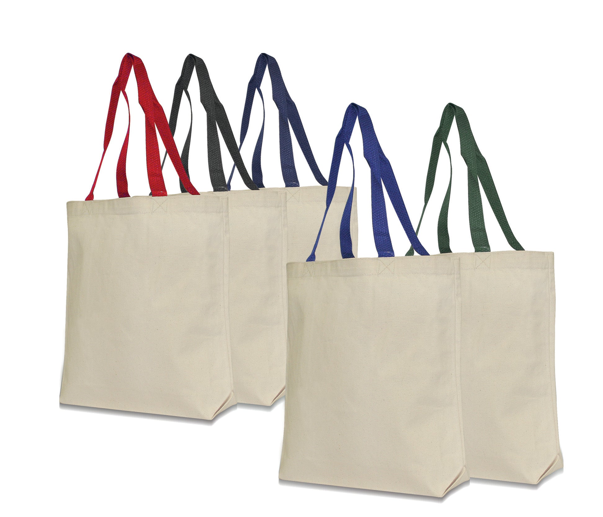 Groceries and Wine Canvas Bag