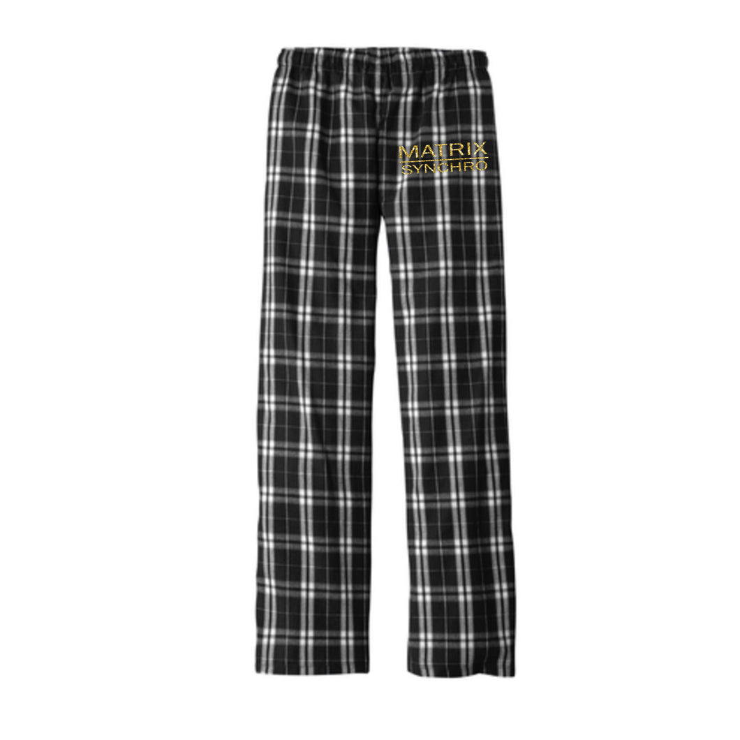 Matrix Synchro Women’s Flannel Pajama Plaid Pant