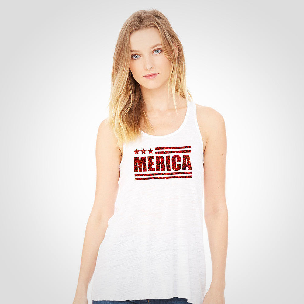 Merica Racerback Tee