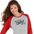 Merry CHRISTmas Baseball Tee