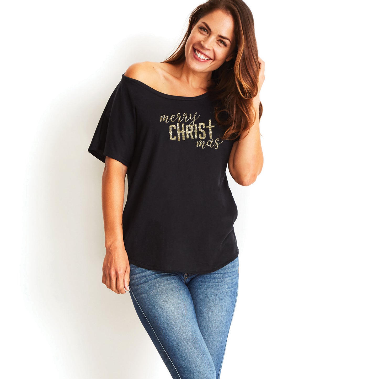 Merry CHRISTmas Slouchy Tee