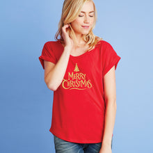 Load image into Gallery viewer, Merry Christmas (tree) Dolman Tee