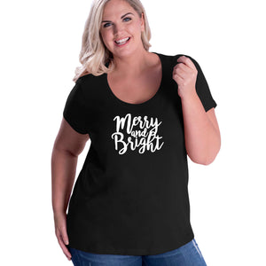 Merry and Bright Curvy Tee