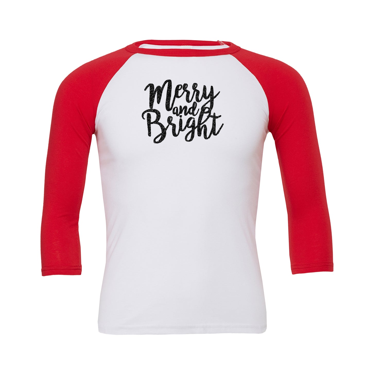 Merry and Bright Baseball Tee