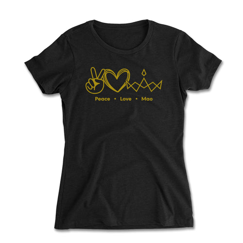 Peace Love MAO Women's Fitted Tee