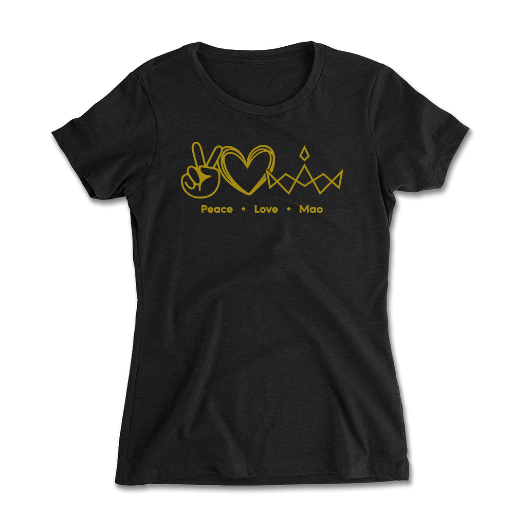 Peace Love MAO Women's Fitted Tee