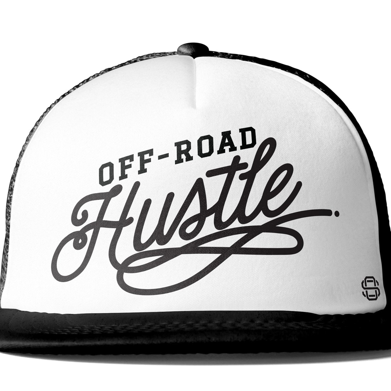 off-road hustle Premium Flat Bill Trucker Hat by off road swag