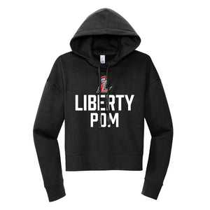 Lions Pom Cropped Hoodie