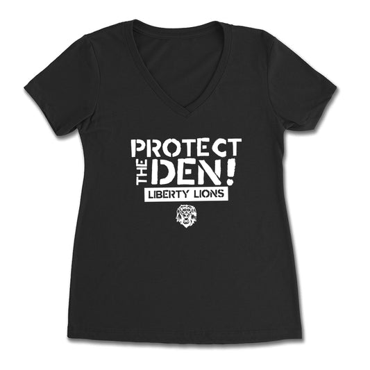 Protect The Den Women's V-Neck Tee