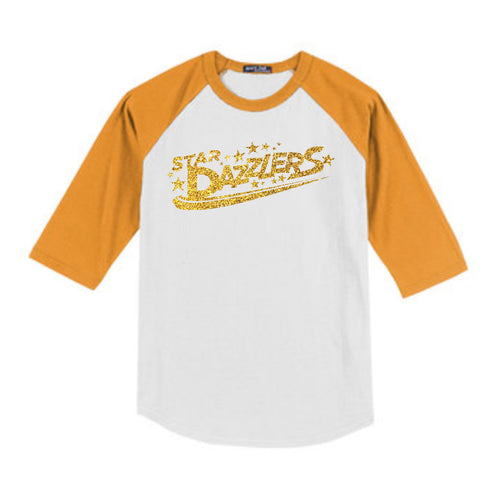 Star Dazzlers Adult Colorblock Raglan Baseball Jersey