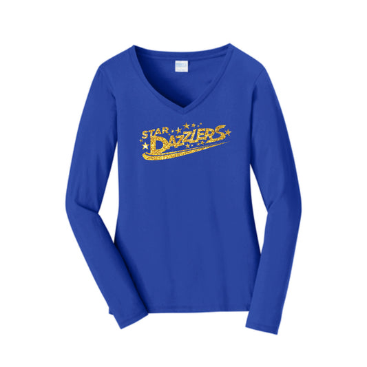 Star Dazzler Long Sleeve Fan Favorite™ V-Neck Tee