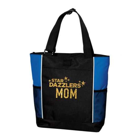 Star Dazzler Mom Zipper Tote